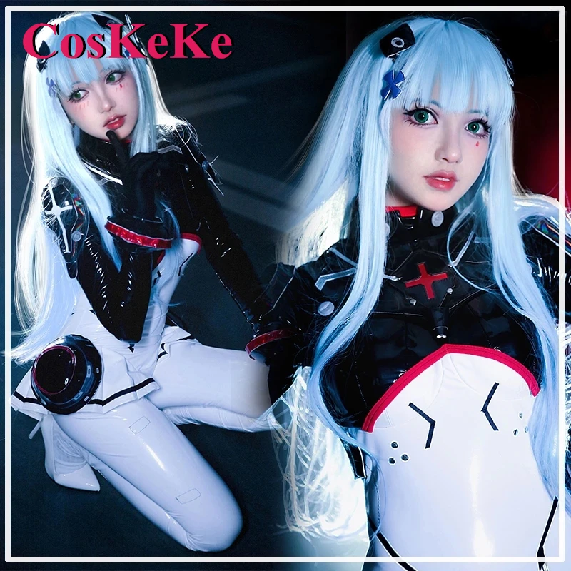 

CosKeKe HK416 Cosplay Anime Game Girls Frontline Costume Sweet Tight Jumpsuit Uniform Women Halloween Party Role Play Clothing