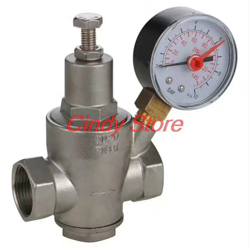 

Stainless steel water pressure reducing valve Female thread Water heater Regulating valve pressure regulating valve DN15-DN50