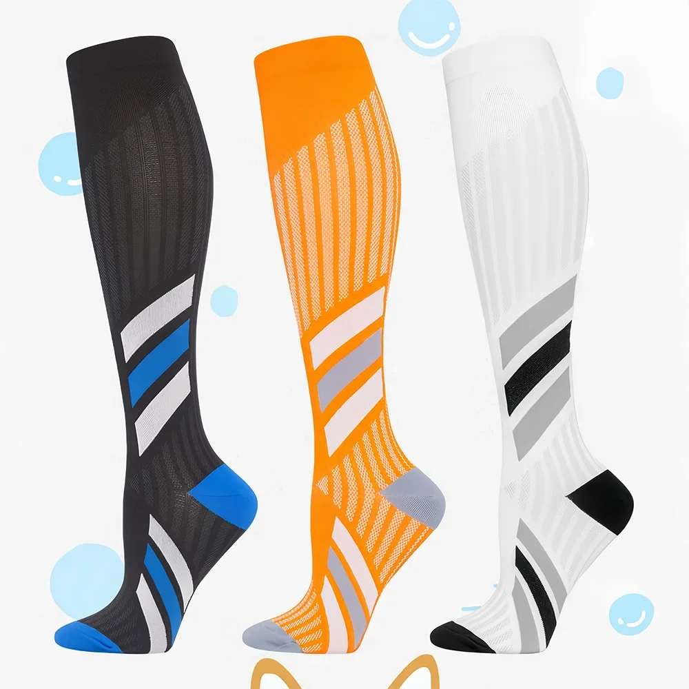 Носки компрессионные до середины икры для мужчин и женщин гольфы высотой 20-30 мм