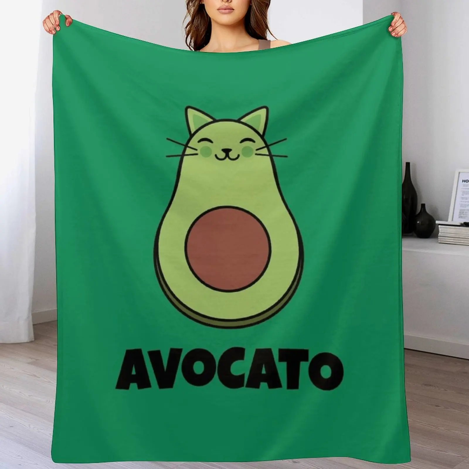 AVOCATO Плед Мягкие плюшевые одеяла в клетку с ворсом