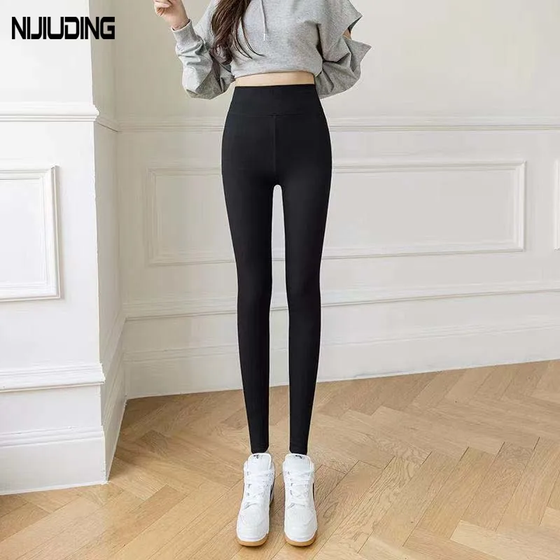 2022 Spring Autumn Woman Leggings High Waist Elastic Women Pencil Pants Casual Outwear Bottoming Slim Long Trousers Mujer Pant