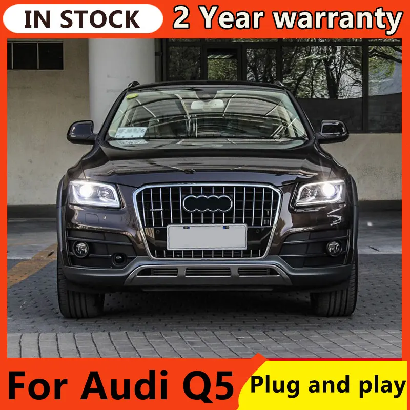 Фара для Audi Q5 головного света 2009-2018 LED динамического анимации сигнала DRL Bi Xenon автомобильные аксессуары