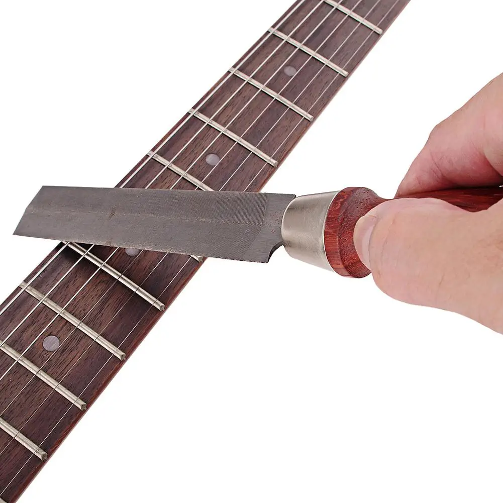 

Guitar Bass Nut Rhombus File Luthier Tool Rosewood Handle Fret Files Filing Repair Tools Instrument Accessories
