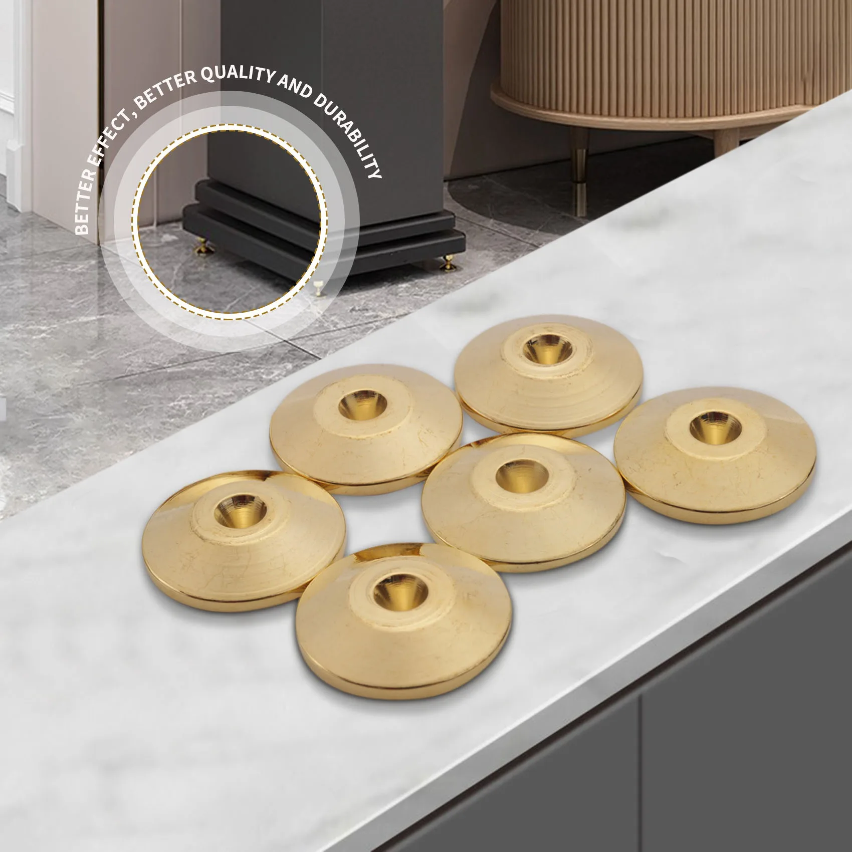 8 шт. универсальные медные подушечки для динамиков с шипами амортизирующие