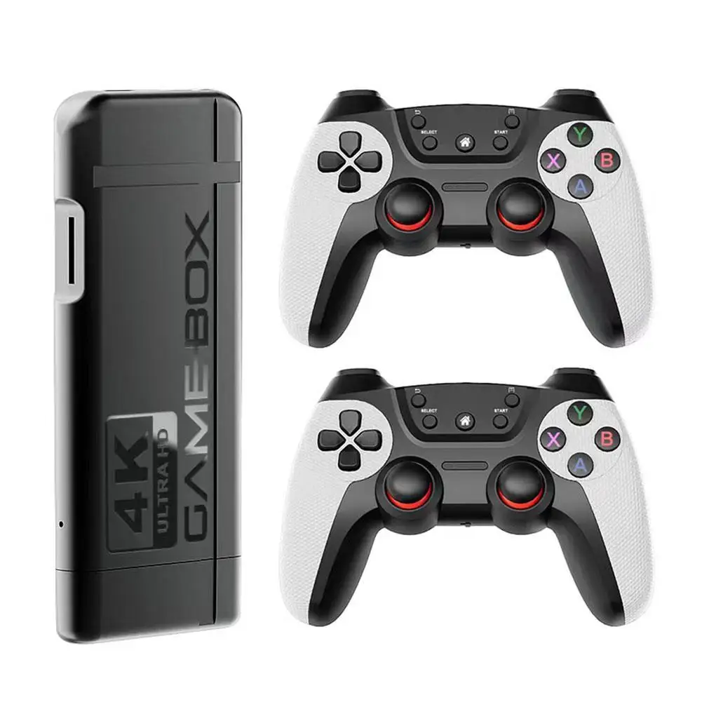 

Игровая консоль 4K HD с беспроводным контроллером 2,4G, Поддержка поиска/любимых/архивов ретро-игр