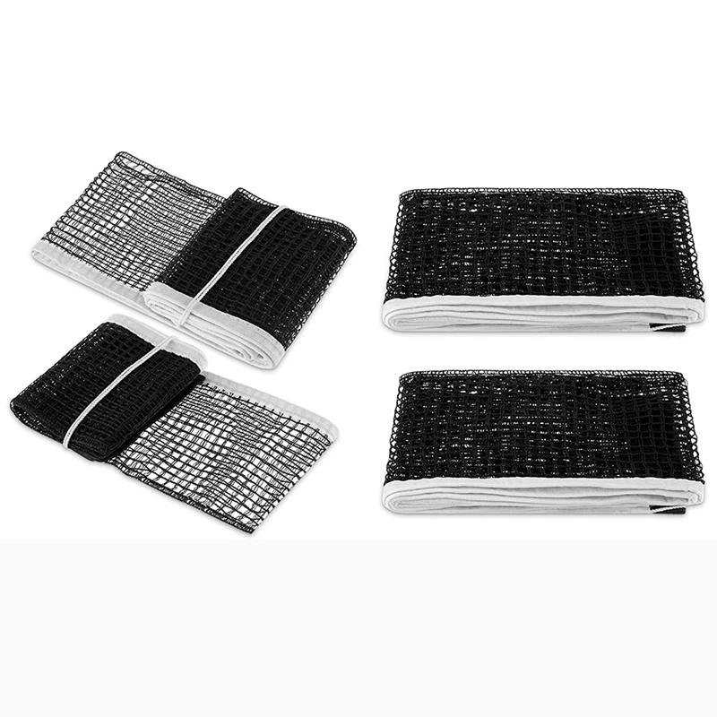 

4Pcs Table Tennis Replacement Net Retractable Ping Pong Net Portable Ping Pong Table Net