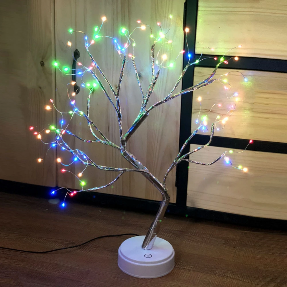 

LED Birch Tree Light Mini Christmas Tree Copper Wire Garland Lamp For Kids Home Bedroom Decor Fairy Light Holiday Lighting
