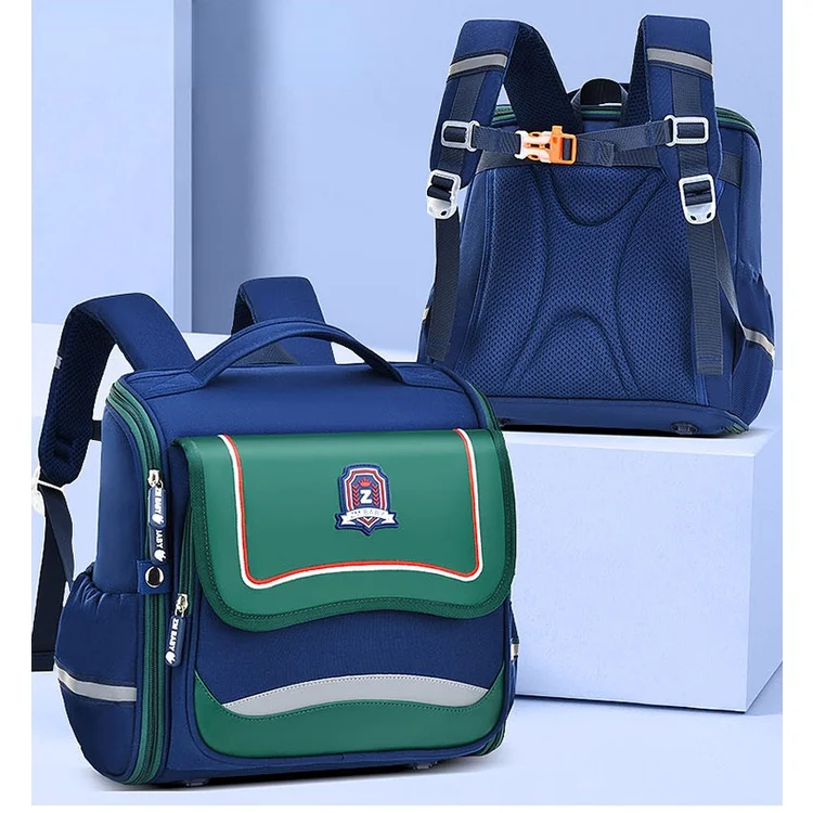 British Style Horizontal Primary Children Backpacks New Girls Princes Boys Cool Simple Fashion Panelled Schoolbags Grade 1-4 Hot