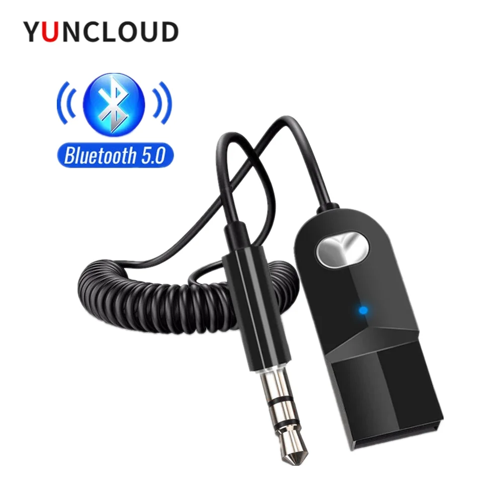 

5.0 Car AUX 3.5mm Bluetooth Adapter Bluetooth Transmitter Wireless Bluetooth Receiver Audio Cable For Speaker Headphones