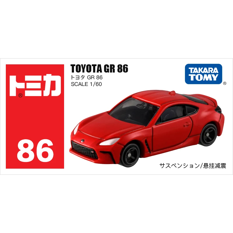 

TOMY 1:60 Toyota GR NO.86 Red Alloy Simulation Model Car