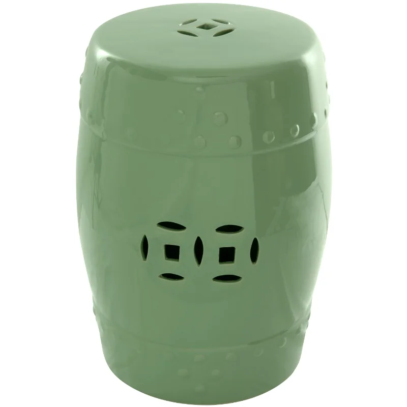 

18" Celadon Porcelain Garden Stool