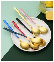 korean style fork spoon chopsticks stainless steel western cutlery dessert spoon fork household kitchen tableware supplies