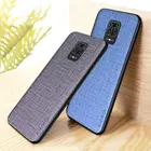 Водонепроницаемый чехол с перекрестным рисунком для Xiaomi Redmi Note 9T 5G 9 Pro 9S, чехол из ТПУ + ПУ 2 в 1, чехол для Redmi Note 9T, чехол