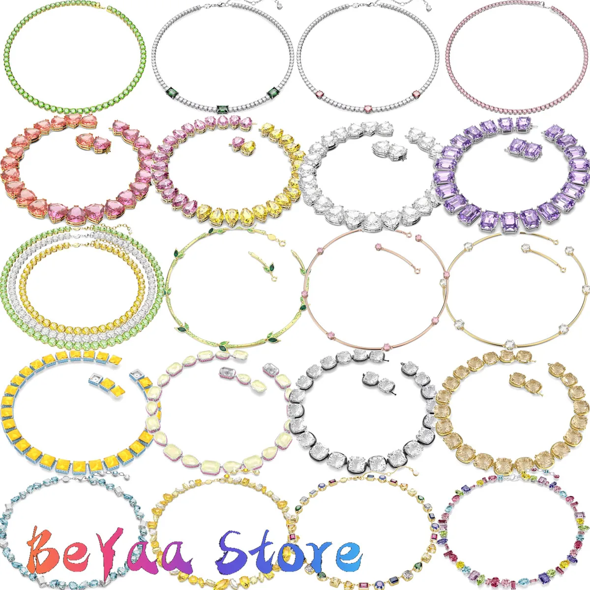 

Fine Jewelry Original Exquisite Necklace Luxury Crystal High Quality Charm Ruby Earrings Wedding Gift for Women with Logo