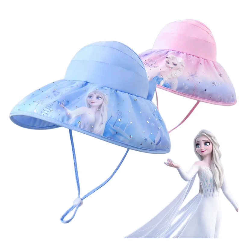 

Детская летняя Солнцезащитная шляпа с мультяшным принтом «Холодное сердце»