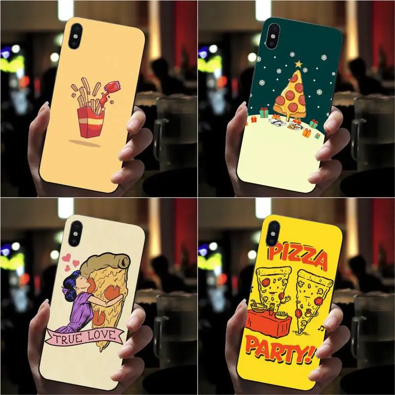 

Pizza Fries Food Phone Case For Redmi 9A 8A 6A Note 9 8 10 11S 8T Pro Max 9 K20 K30 K40 Pro PocoF3 Note11 5G Case