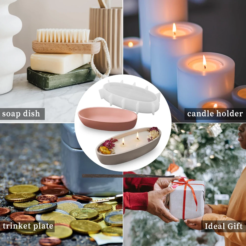 Силиконовая форма для Beton Elliptic Hypo Lotus хранения свечей Plantator самодельных цементных