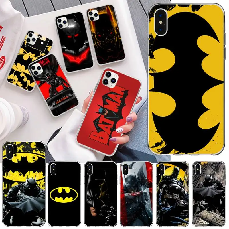 Bandai DC супергерой Бэтмен чехол для телефона iphone 13 12 11 Pro Mini XS Max 8 7 Plus X SE 2020 XR
