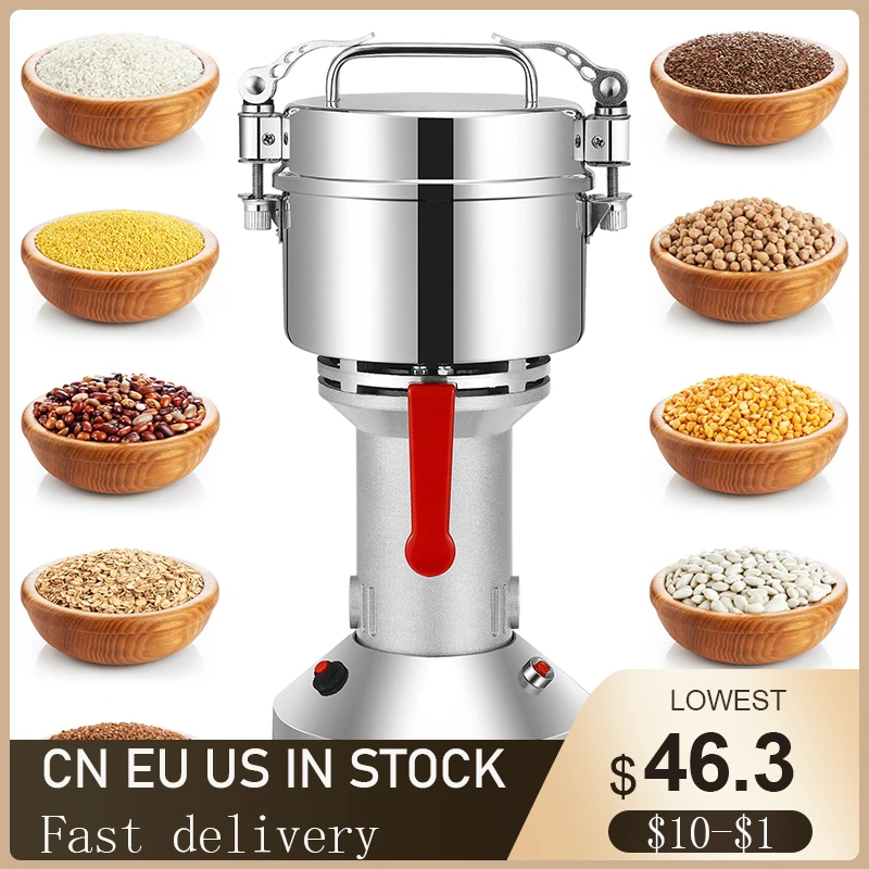 500g Electric Herb Grain Grinder 28000 RPM High Speed Spice Grinder Coffee Mill Flour Nuts Seeds Powder Machine EU Stock
500g Electric Herb Grain Grinder 28000 RPM High Speed Spice Grinder Coffee Mill Flour Nuts Seeds Powder Machine EU Stock