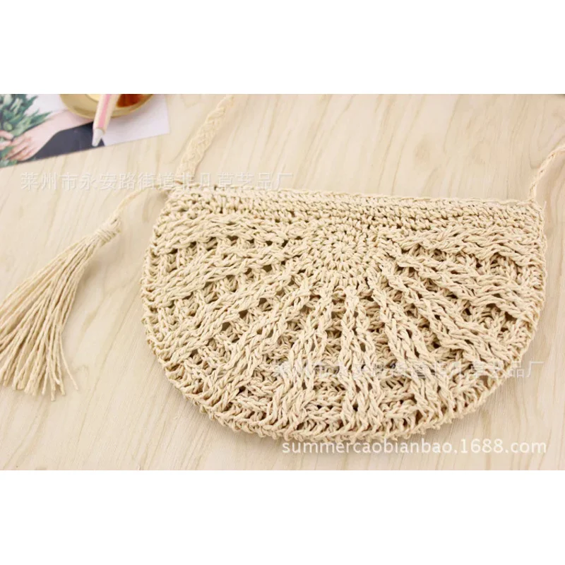 2021 Милая новая бумажная веревка с кисточками соломенная плетеная Сумка Женский
