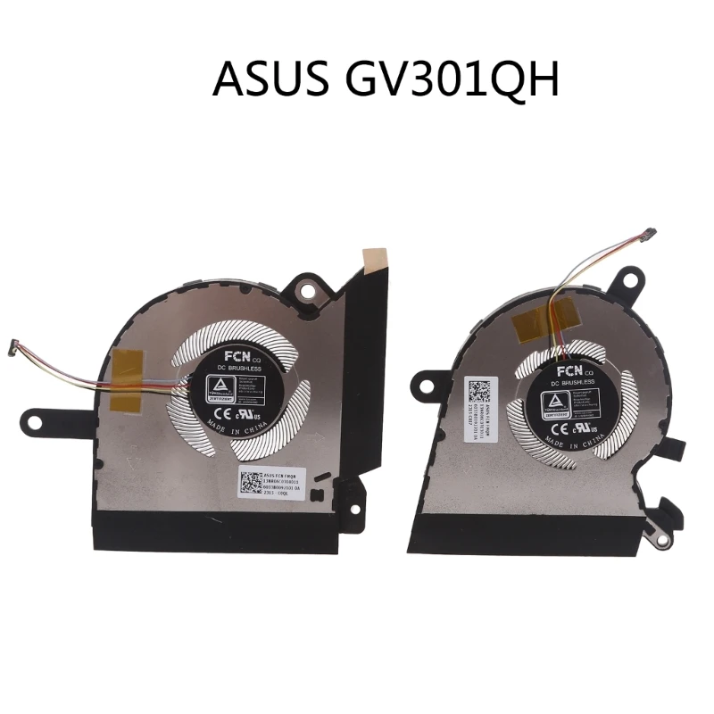 2023 New High Speed Original CPU /GPU Cooling Fans forASUS-ROG Flow X13 GV301QC GV301QE GV301QH FMQM FMQN DC5V 0.5A- Cooler