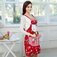aprons for women cute kawaii pink litchen apron soft cooking litchen accessories catering anime restaurant cleaning tools 1pcs