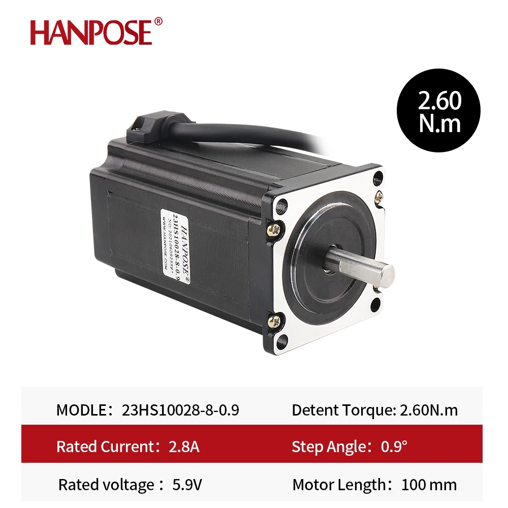 Hanpose 23HS10028 0 9 градусов 4-проводной 57 шаговый двигатель а Н. См для аксессуаров