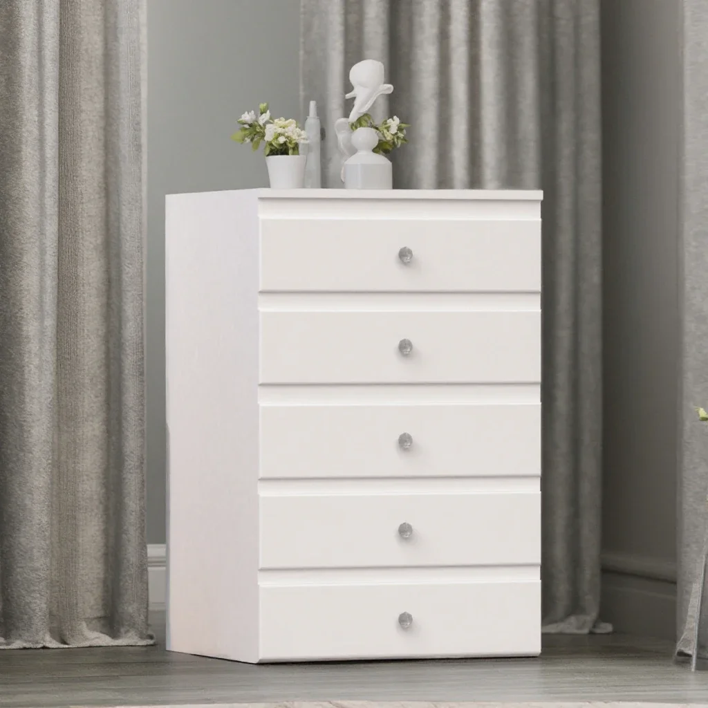Фото Для Moderne 5-Schubladen-Schubladen Weiße Rumah Home Office Küche Esszimmer Bauernhausstv Solid Panel Cabinet №2