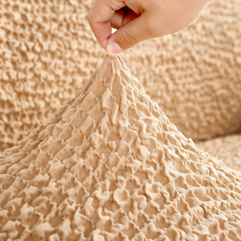 Светоanya морщинистые чехлы для дивана однотонные стула двухместного защита