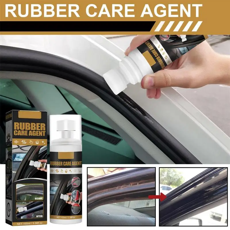 

Car Rubber Curing Agent Portable Repairing Agent Rubber Leather Curing Long Lasting Leather Rubber Dirt Cleaning Agent For Cars