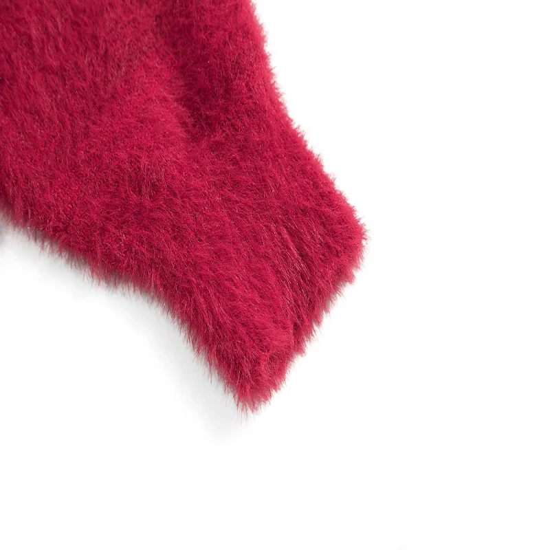 Свитер мужской/женский трикотажный с V-образным вырезом и вышивкой