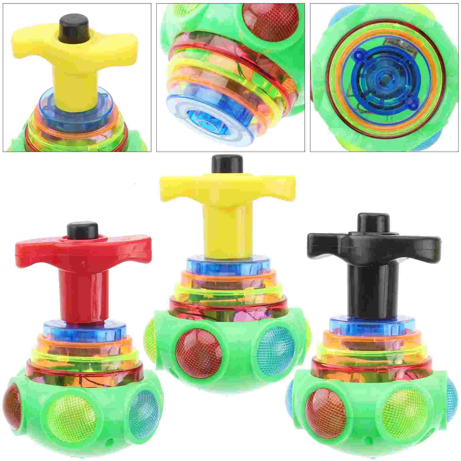 

3pcs Kids Plaything Gyro Creative Fun Light Luminous Gyro Rotating Gyrator with