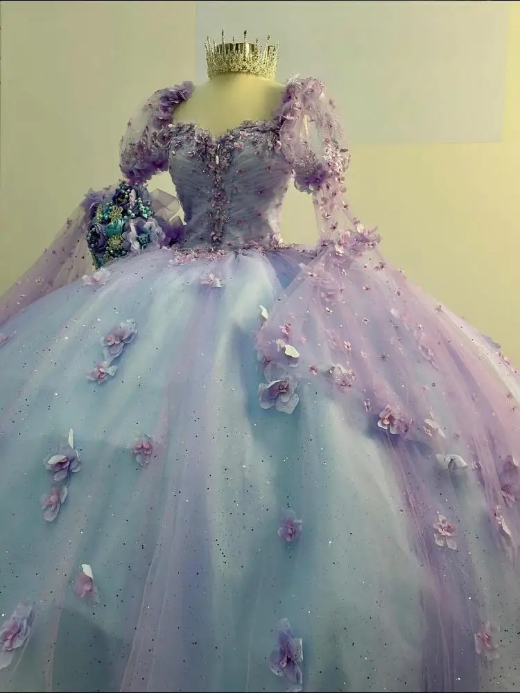 Роскошное милое праздничное платье на день рождения 16 девушек бальное с длинным