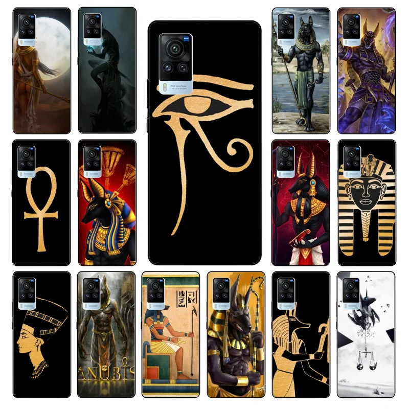 

Egypt Nefertiti Anubis Pharaoh Phone Case for VIVO V21e V20 SE V2023 V15 Pro V21 V17 Neo 1819 1915 1907 1906 X60 X51 X50