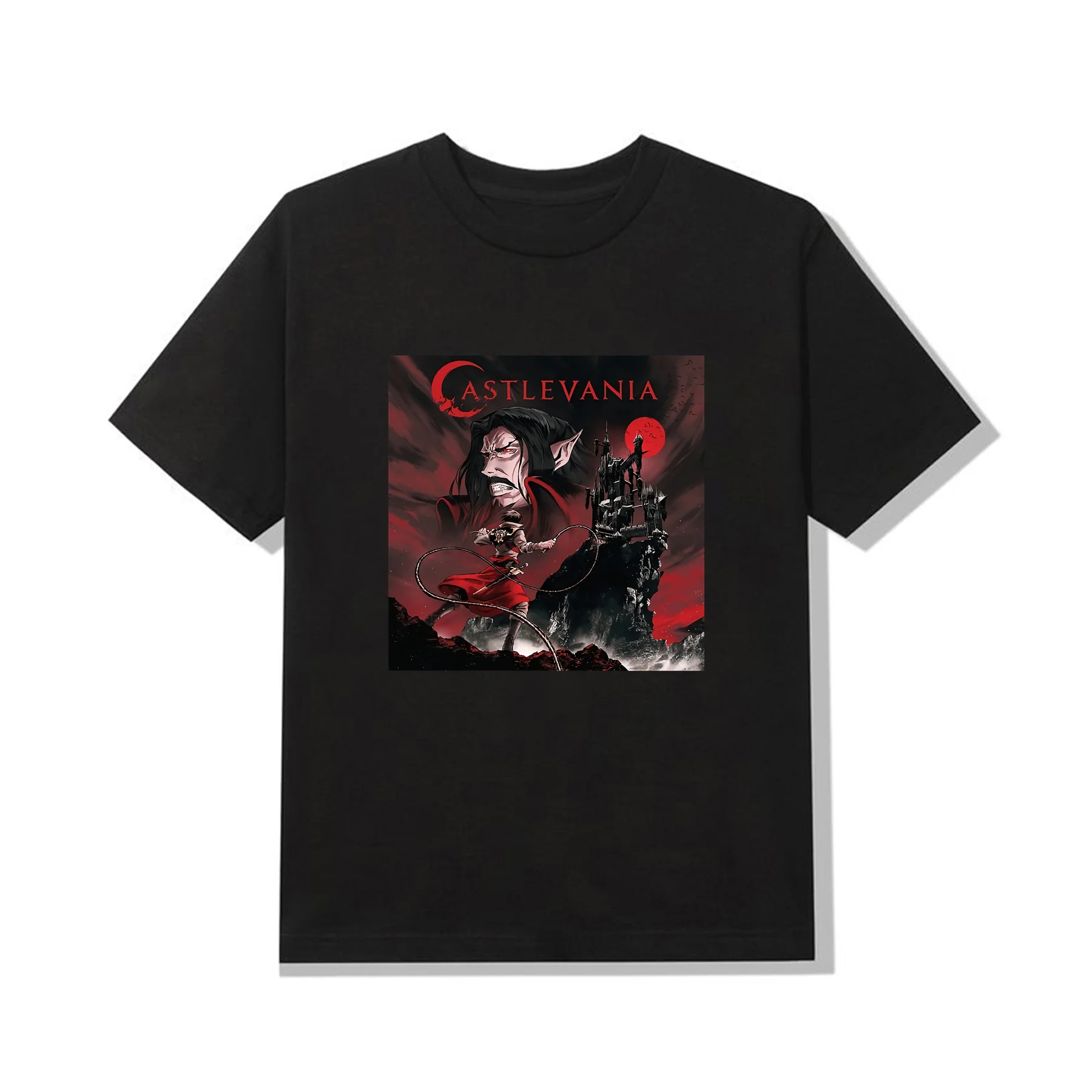 

Amazing Tees Male T Shirt Casual Unique Oversized Castlevania Anime Classic T-shirt Men T-shirts Graphic Short Sleeve S-3XL