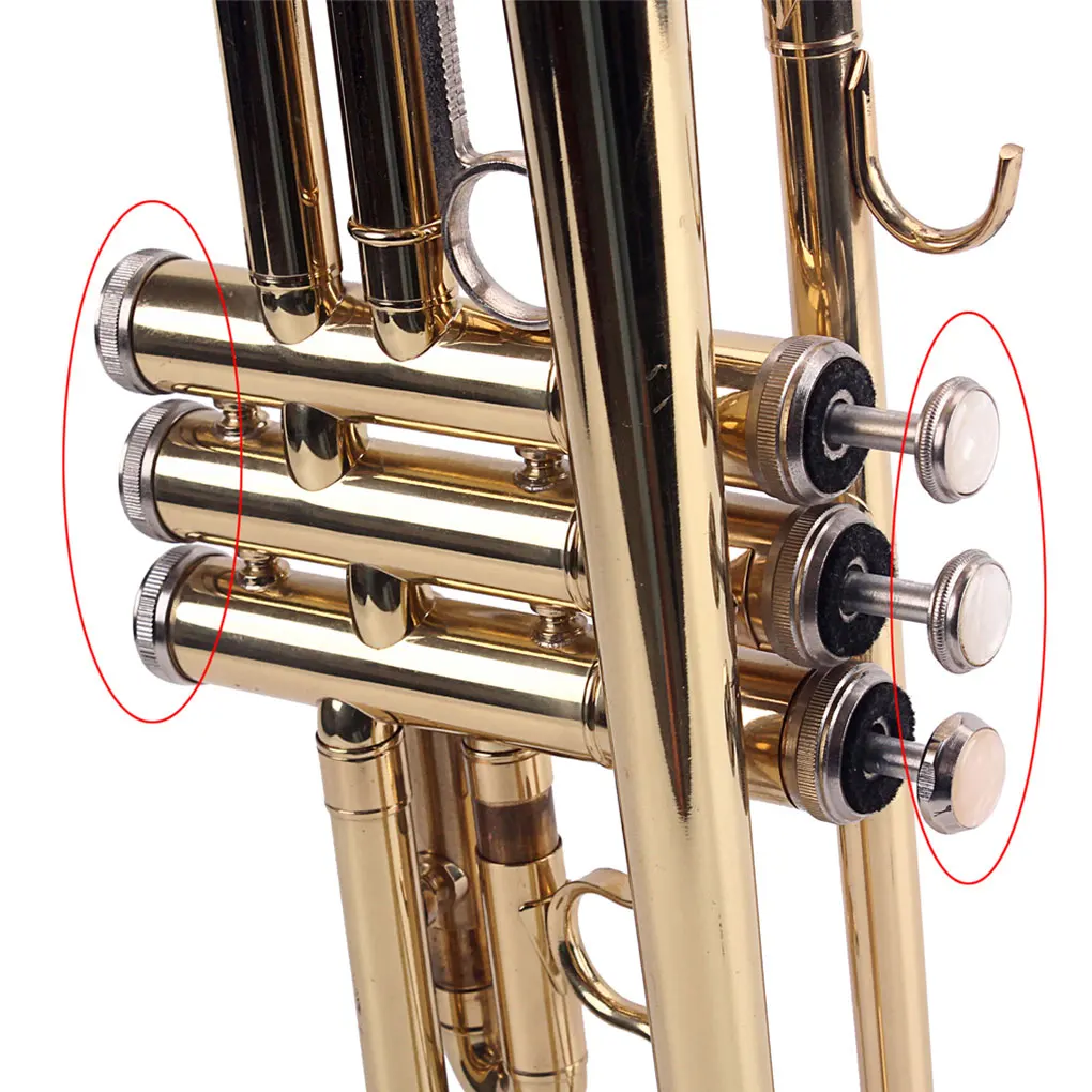 

Trumpet Piston Valve Caps Convenient Accessories Part Professional Wear-Resistant Button Valves Beginners Wind Supplies