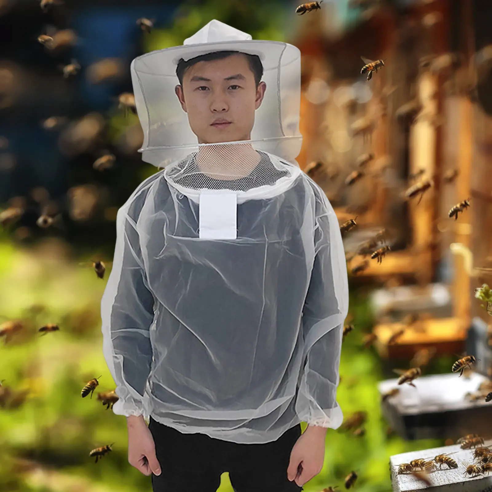 

Профессиональный костюм для пчеловодства, пиджак, костюм для пчеловодства, с