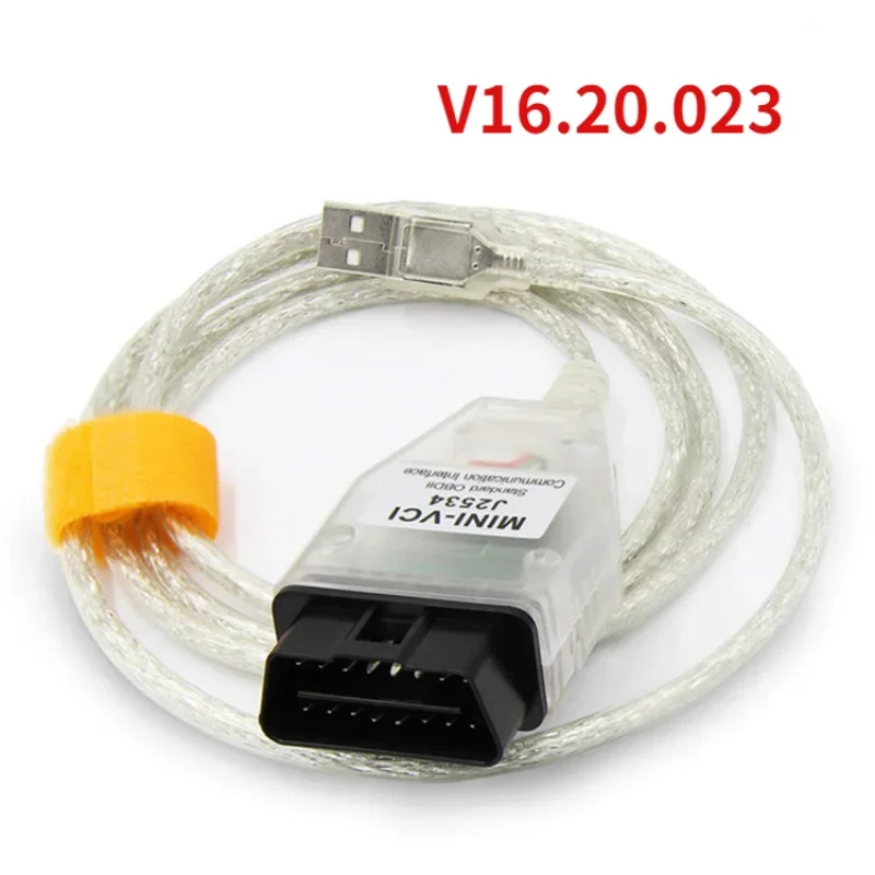 Фото Мини vci для Toyota TIS Techstream V16.20.023 minivci FTDI для J2534 автоматический сканер OBD OBD2 автомобильный диагностический кабель MINI-VCI кабель №1