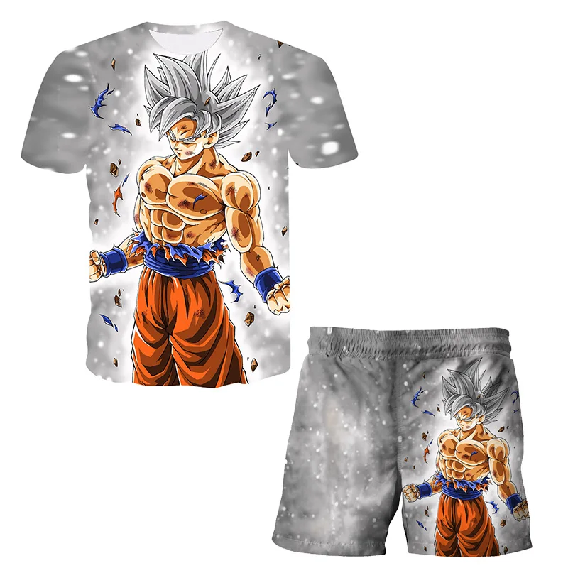 

Children Baby Boys Dragon-Ball Z Clothing Sets Kids Boy Girls New Summer Fashion Casual Goku Vegeta Tops+Pants 2PCS Suit Clothes