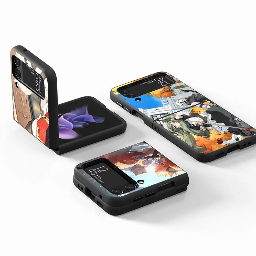 Zenless Zone Zero rozzz чехол для Samsung Galaxy Z Flip 4 3 5G жесткий черный сотового телефона Flip4 Flip3 PC