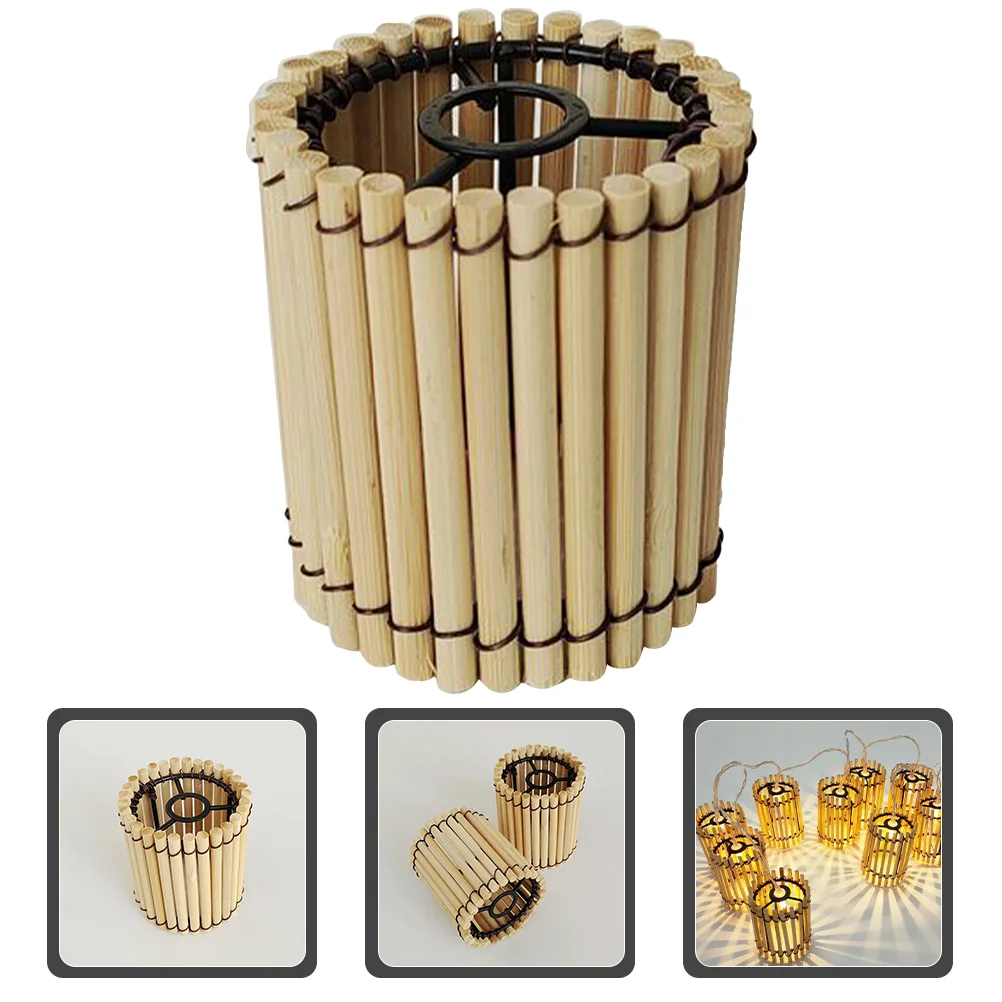 

Bamboo Lampshade Lampshades Floor Light Indoor Cover Hanging Covers New Chinese Style Pendant Iron Bedroom For ceiling Rattan