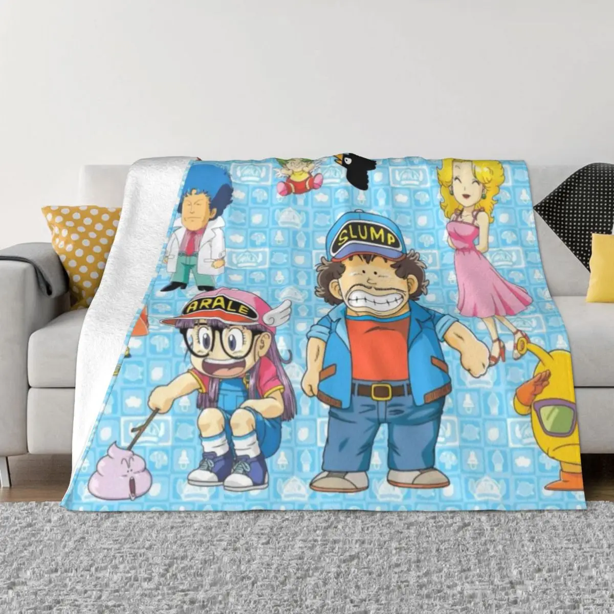 

Теплое фланелевое одеяло Dr.slump в стиле аниме, весна-осень, Винтажный дизайн, зимнее постельное белье