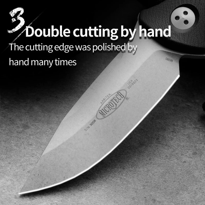 Нож для выживания M390 из порошковой стали с фиксированным клинком