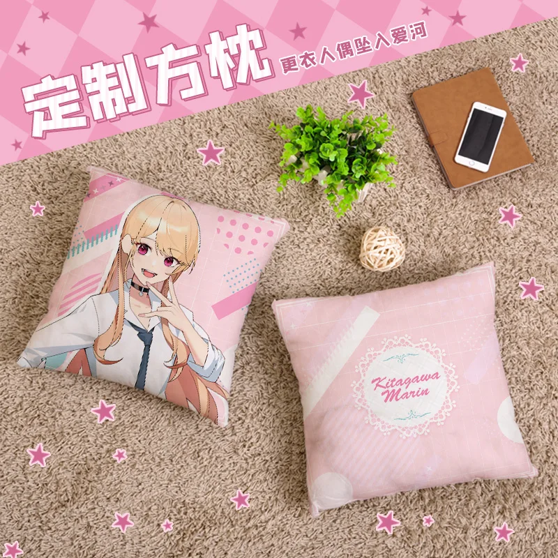

Аниме Мой наряд дорогой Марин Китагава мультяшная короткая плюшевая кукла набивная Подушка Q версия Студенческая подушка игрушки для коспл...