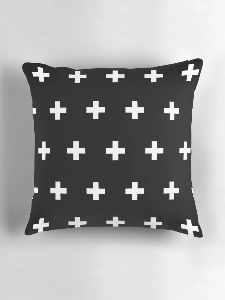 Швейцарские кресты с узором темные минималистичные монохромные скандинавские