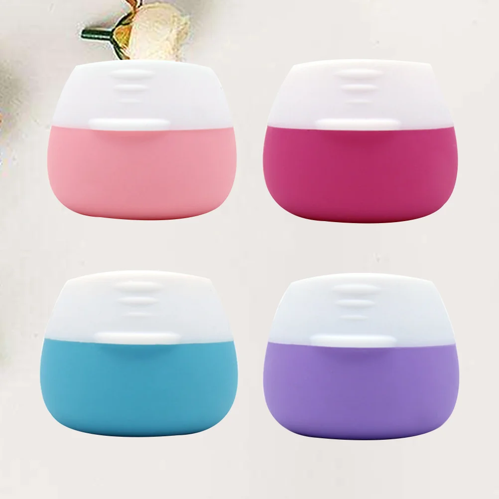 

20 мл, силиконовые банки для туалетных принадлежностей, Герметичные Пустые контейнеры для лосьона, диспенсеры, бутылка с твердым закрытые крышки для тела руки