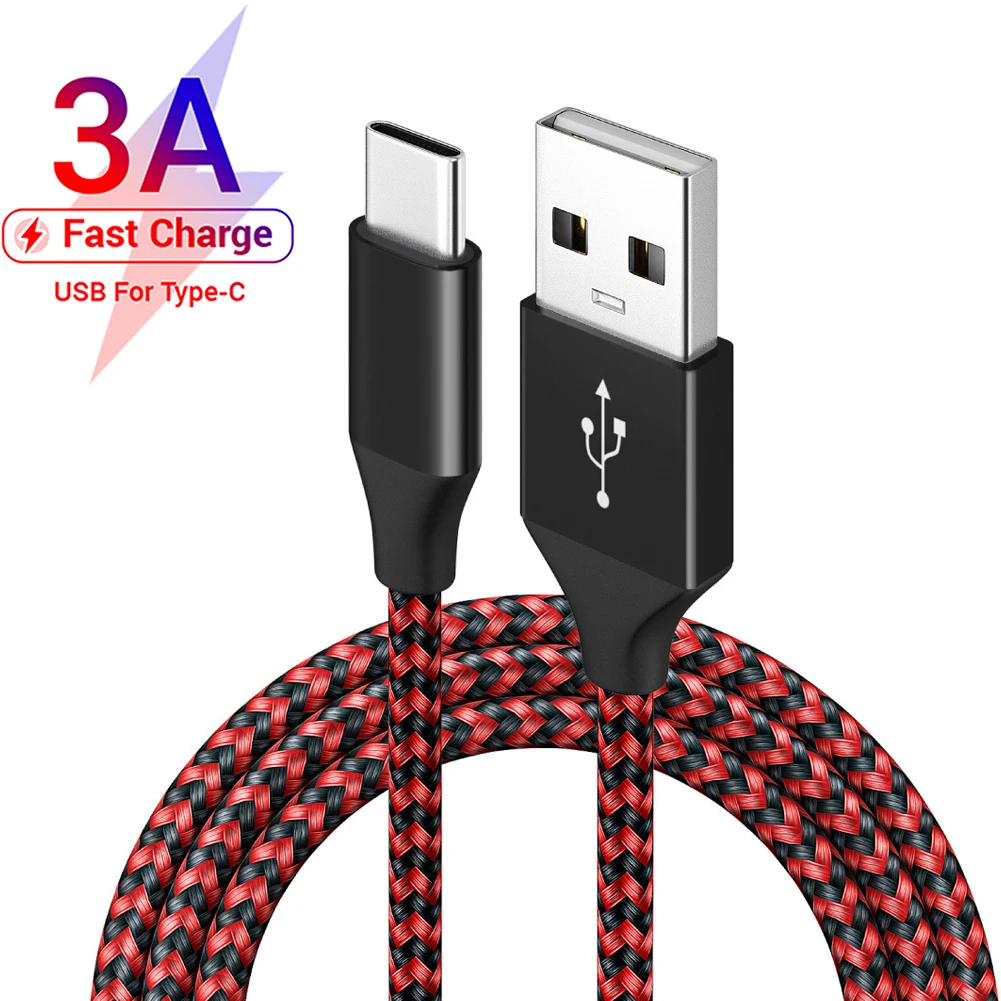 

3A USB Type C Cable Fast Charging Charger Cord For Xiaomi POCO F3 F4 GT Redmi Note 12 Realme OPPO Oneplus Mobile Phone Data Wire