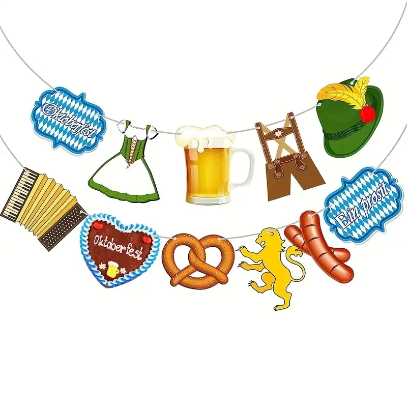 Немецкий стандартный флаг PiVa Festivale для украшения фестиваля пива цельный бумажный