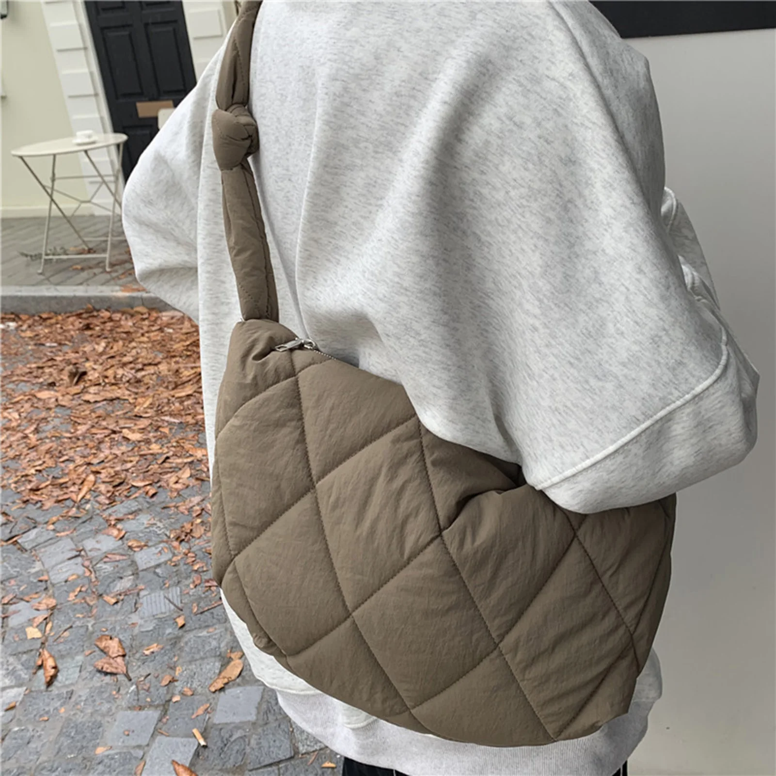 

Fashion Solid-Color Handbag Dumpling Bag Portable Multi-Purpose Bag Birthday Christmas Gift