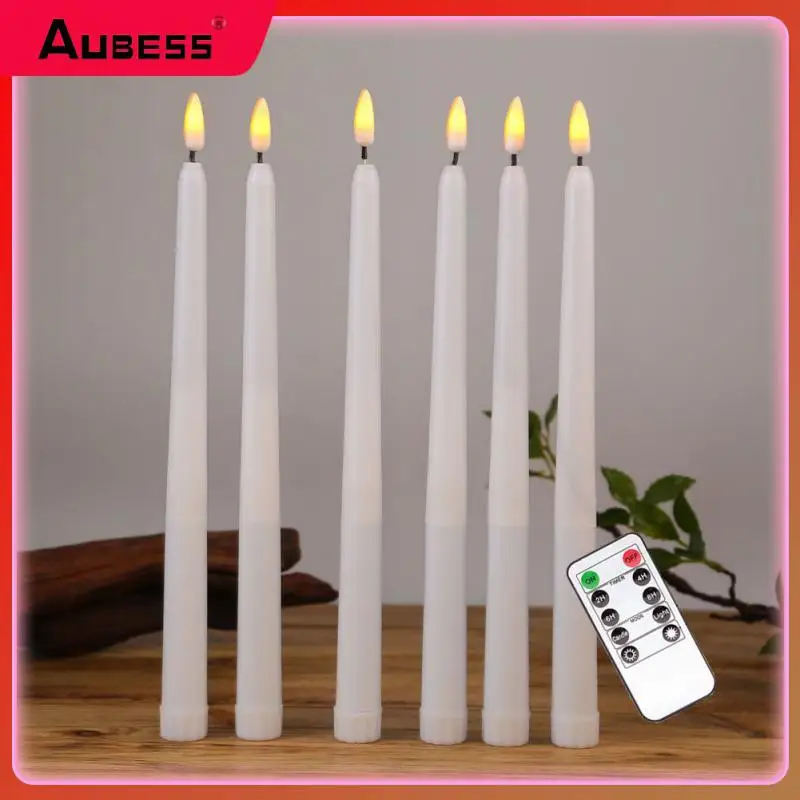 

Taper Tea Light Candles Fake Candlesv Operated Electric Candles Led Long Flickering Led Candles Decoration 1pc Taper Candles
